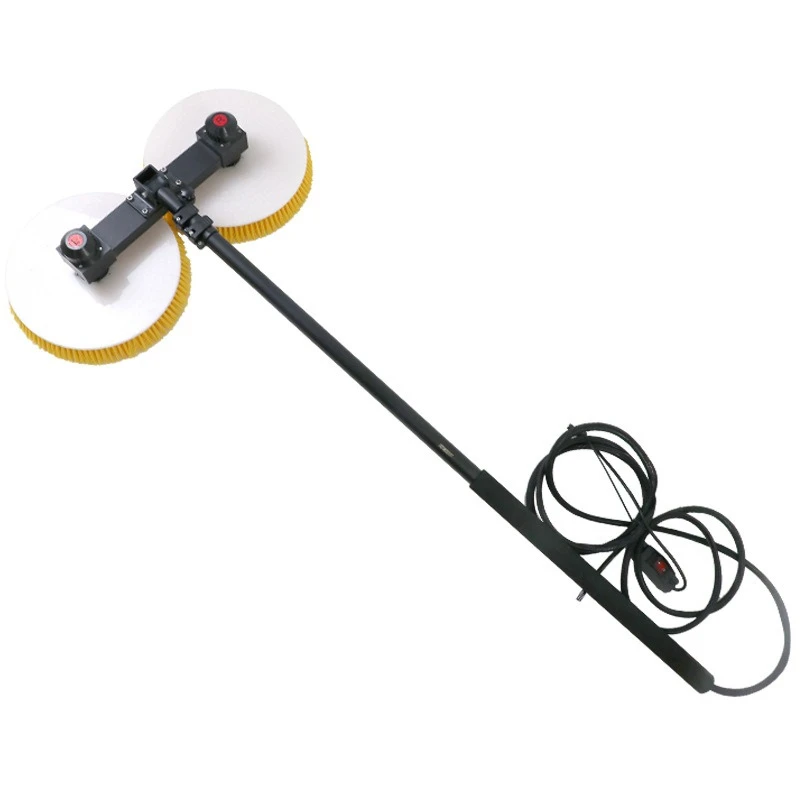 

Handheld telescopic rod solar panel cleaning brush photovoltaic cleaning machine