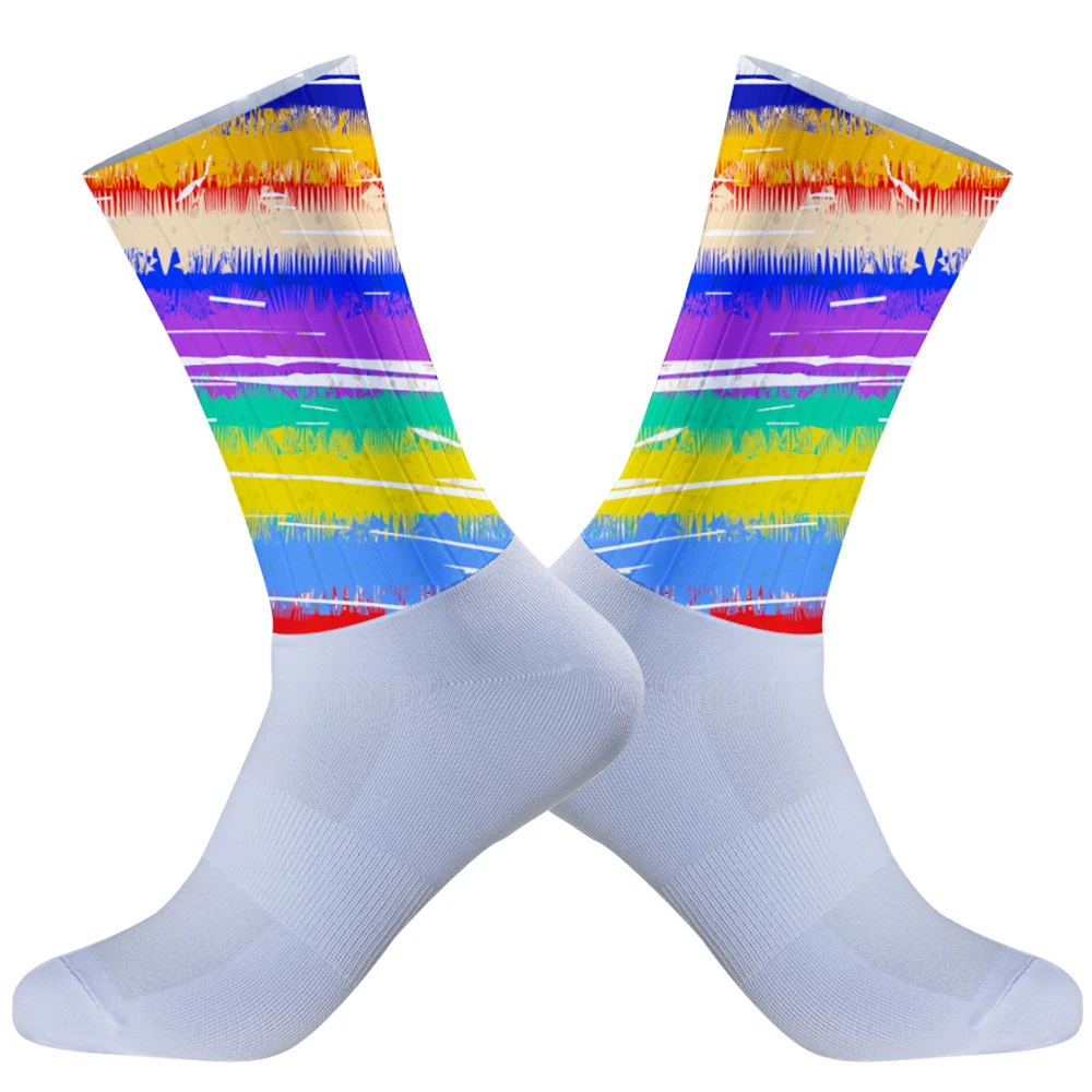 

Легкие компрессионные велосипедные носки | Впитывает влагу, быстро сохнет, не душные ноги, подходит как гонки и тренировки.