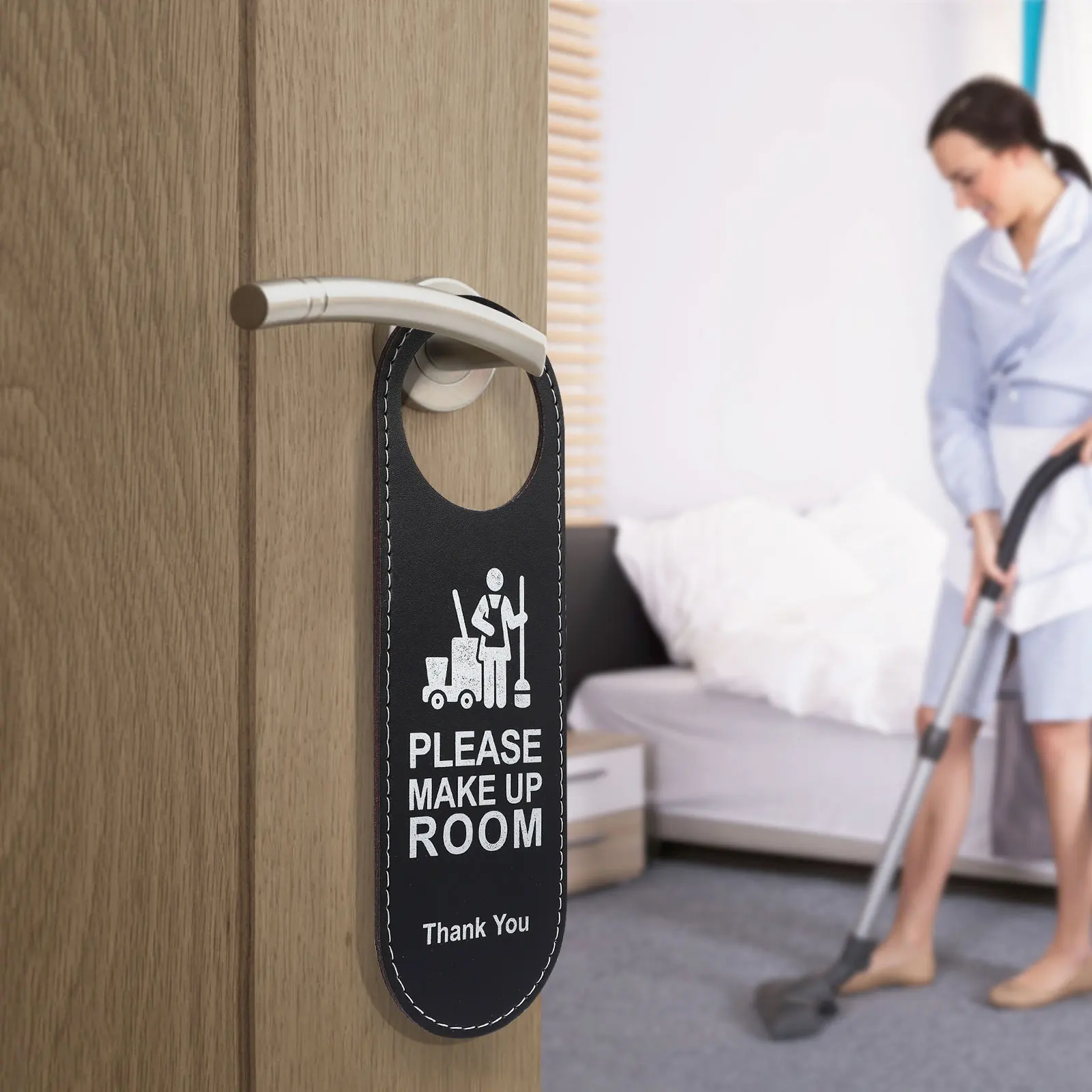

Hanger Hotel Privacy Do Not Disturb Cleaning Required Modern Double Door Hanger Sign For Hotel Sided Door Sign