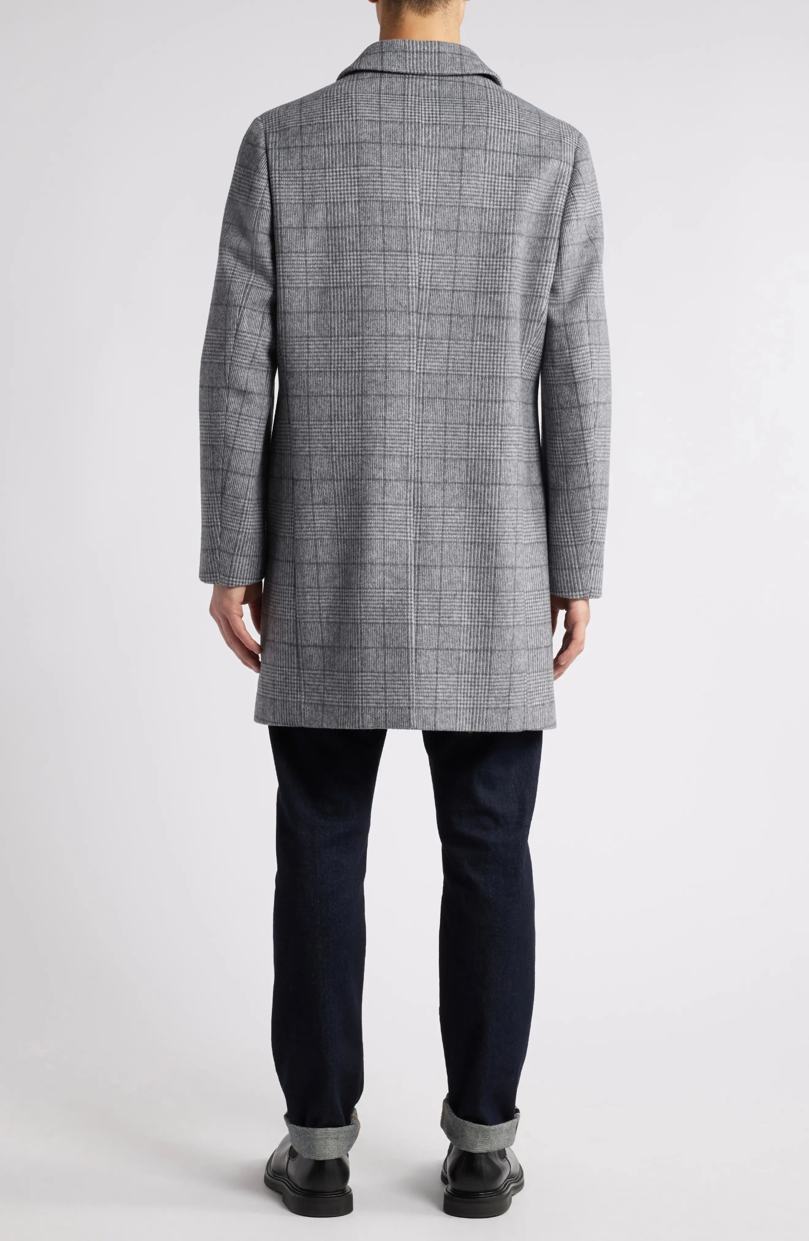 Cappotto da sposa da uomo grigio monopetto inverno autunno 1 pezzo cappotto a prova di freddo da uomo di media lunghezza caldo trench di lana personalizzato