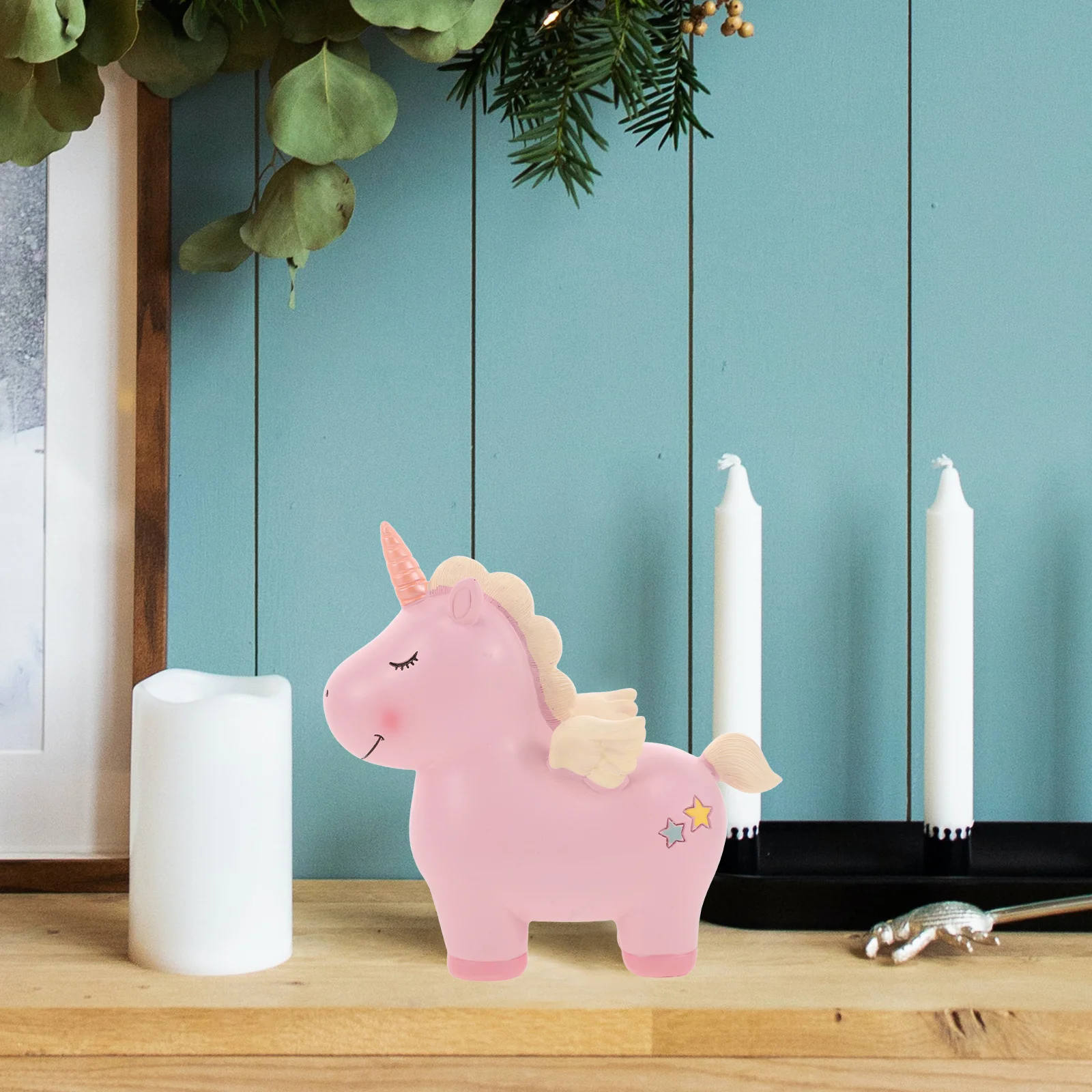 Tirelire licorne pour enfants, porte-monnaie pour filles, pot d'épargne amusant, finition lisse et sûre, joli cadeau d'anniversaire pour enfants