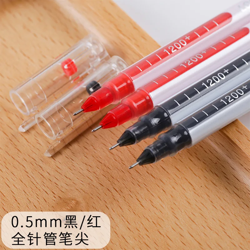 60 Pcs Direct Liquid Gel Pen 0.5 Student Exam Brush Large Capacity Quick-drying Pen Signature