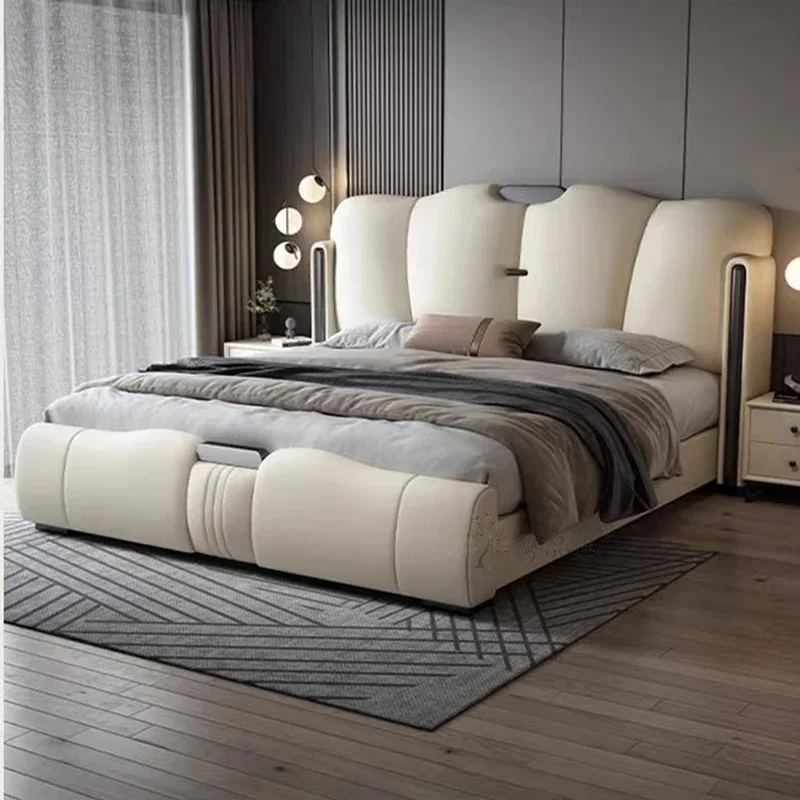 

180x200cm Room Daybed Bedside Table Full Size Bed Frame With Headboard Full Marriage Bedrooms Double Complete Bedroom Furniture