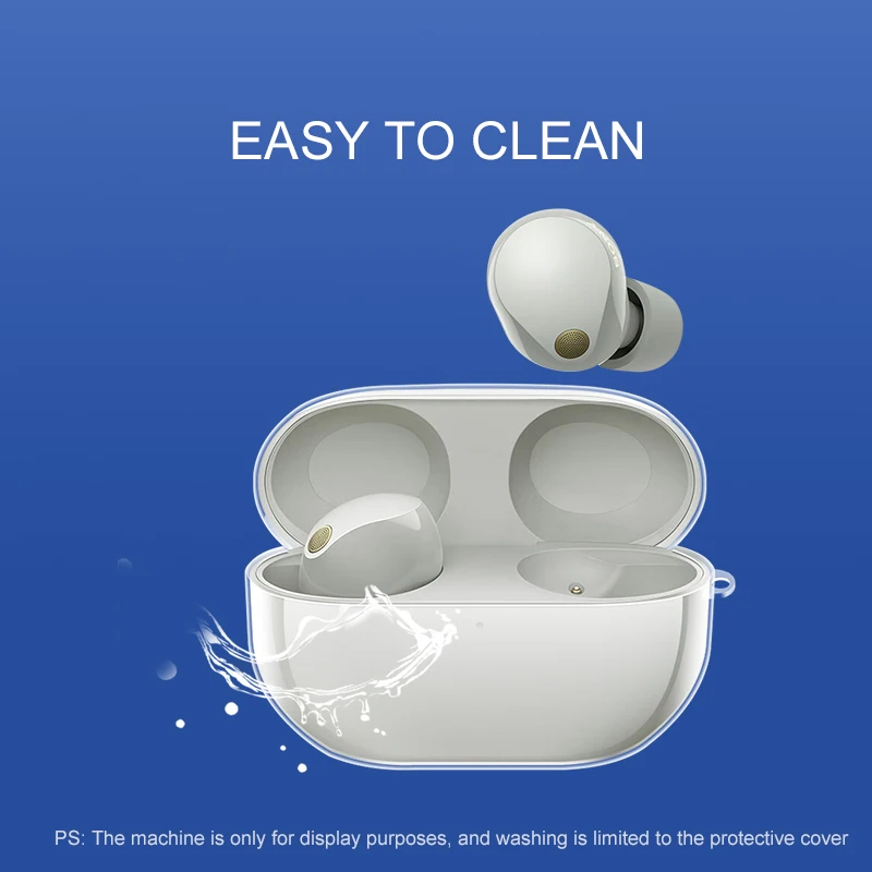 Transparent headphone case for Sony WF1000XM5 easy to use onlycase