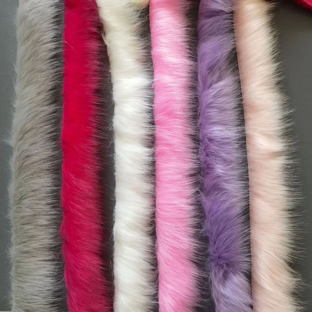 Artifical Thickened Fox Fur Trim Clothes Accessories Fur Fluffy Strips Sweater Coat Hood Hat DIY Apparel Sewing Supplies