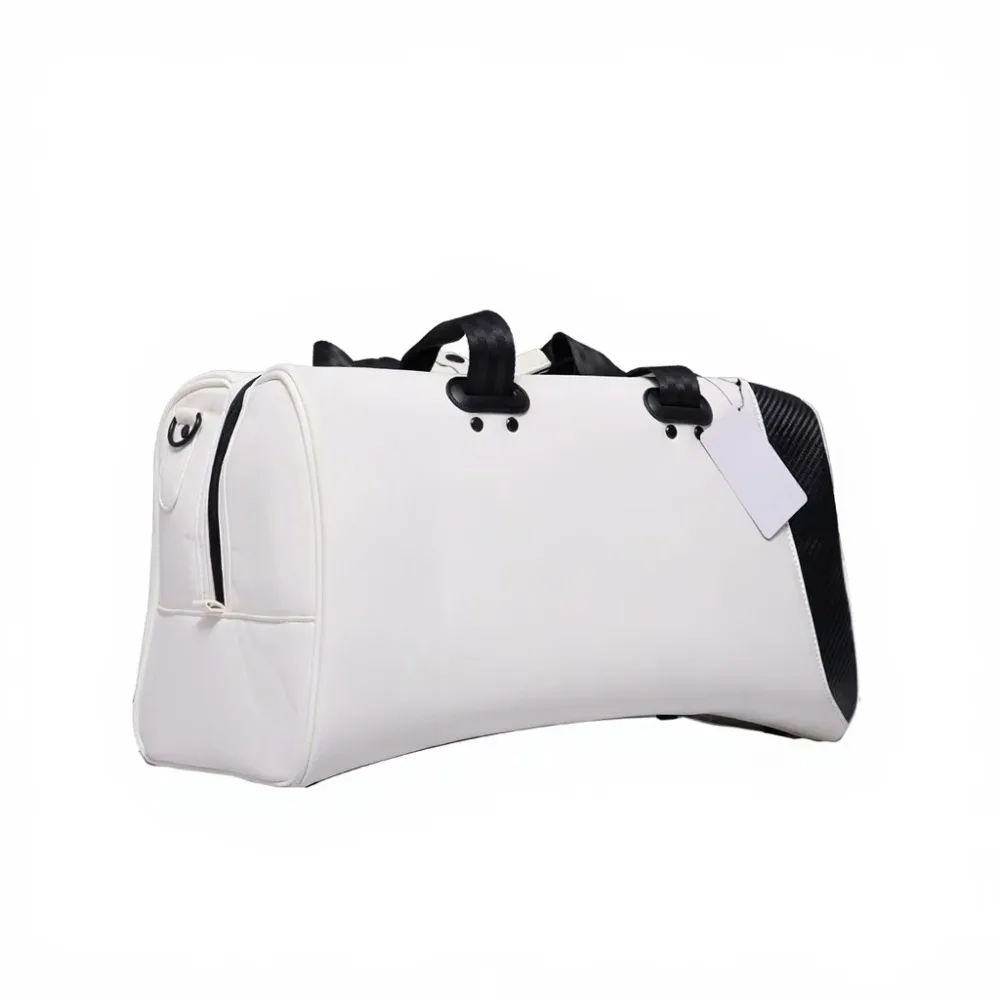 Fashion Design Stand Golf Bag White Black Pink Blue Waterproof Polyurethane Leather Nylon Portable Durable Folding Bag