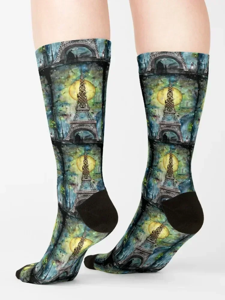 Paris... only light destroys darkness Socks sheer Running Children's Socks Girl Men's