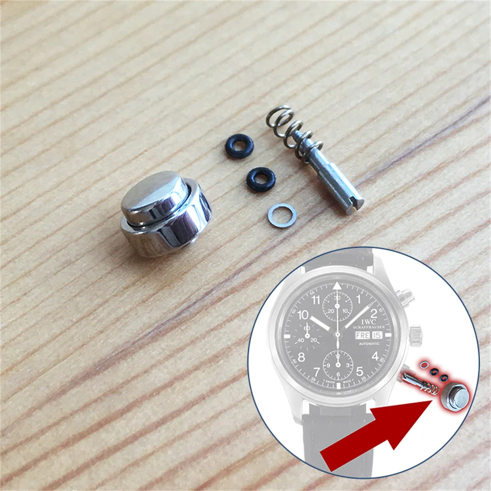 

steel timing pusher button for IWC CLASSIC PILOT'S IW3706 automatic watch