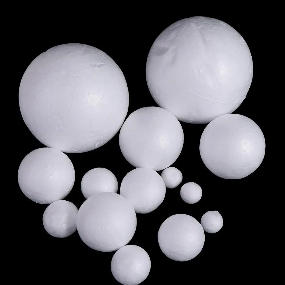 Crafts Mini Foam Balls Polystyrene White Christmas Balls Round Christmas Ornaments Holiday