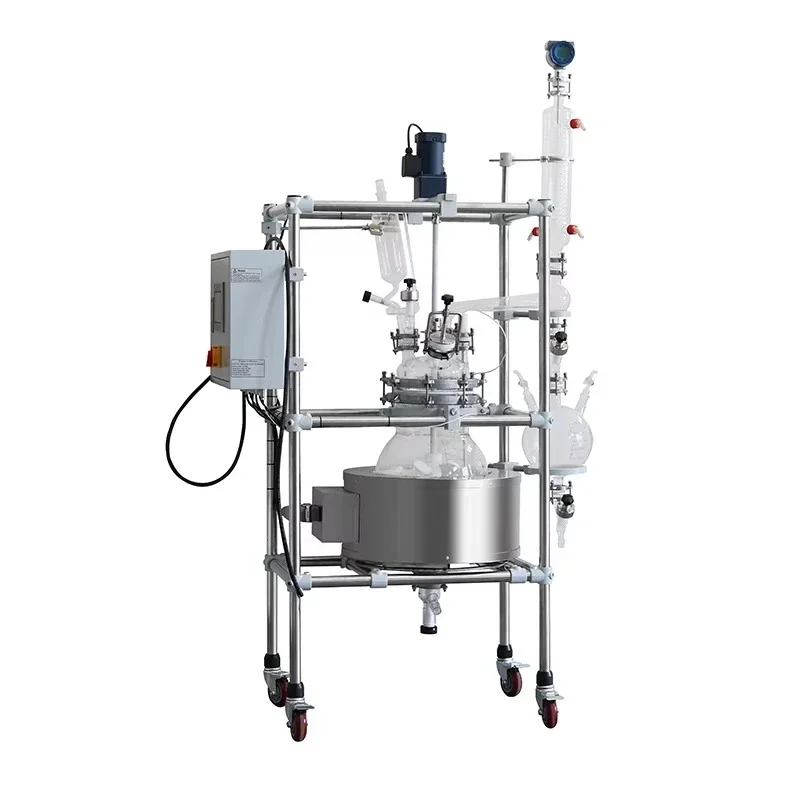 Multifunctional jacketed glass Continuous stirring reactor