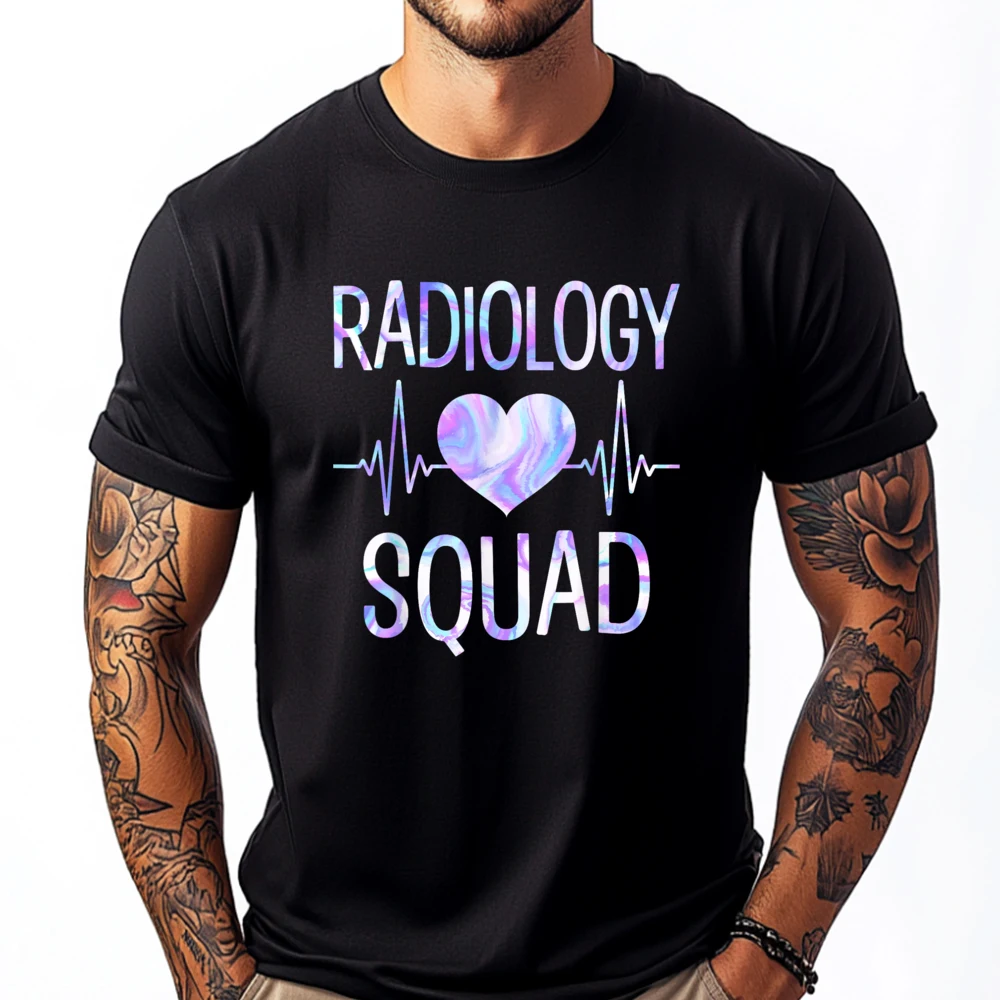 

Radiology Squad Funny Radiography Team X Ray Radiographer Men T Shirts High Quality Men's Cotton T-Shirt Tee Shirt Graphic