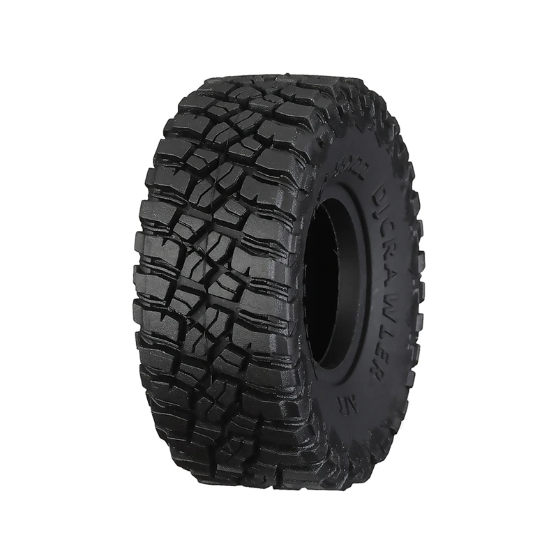 4Pcs 55Mm 1.0 In Super Soft Rubber Wheel Tire Tyre For 1/18 1/24 RC Crawler Car Axial SCX24 AX24 Traxxas TRX4M FMS FCX24