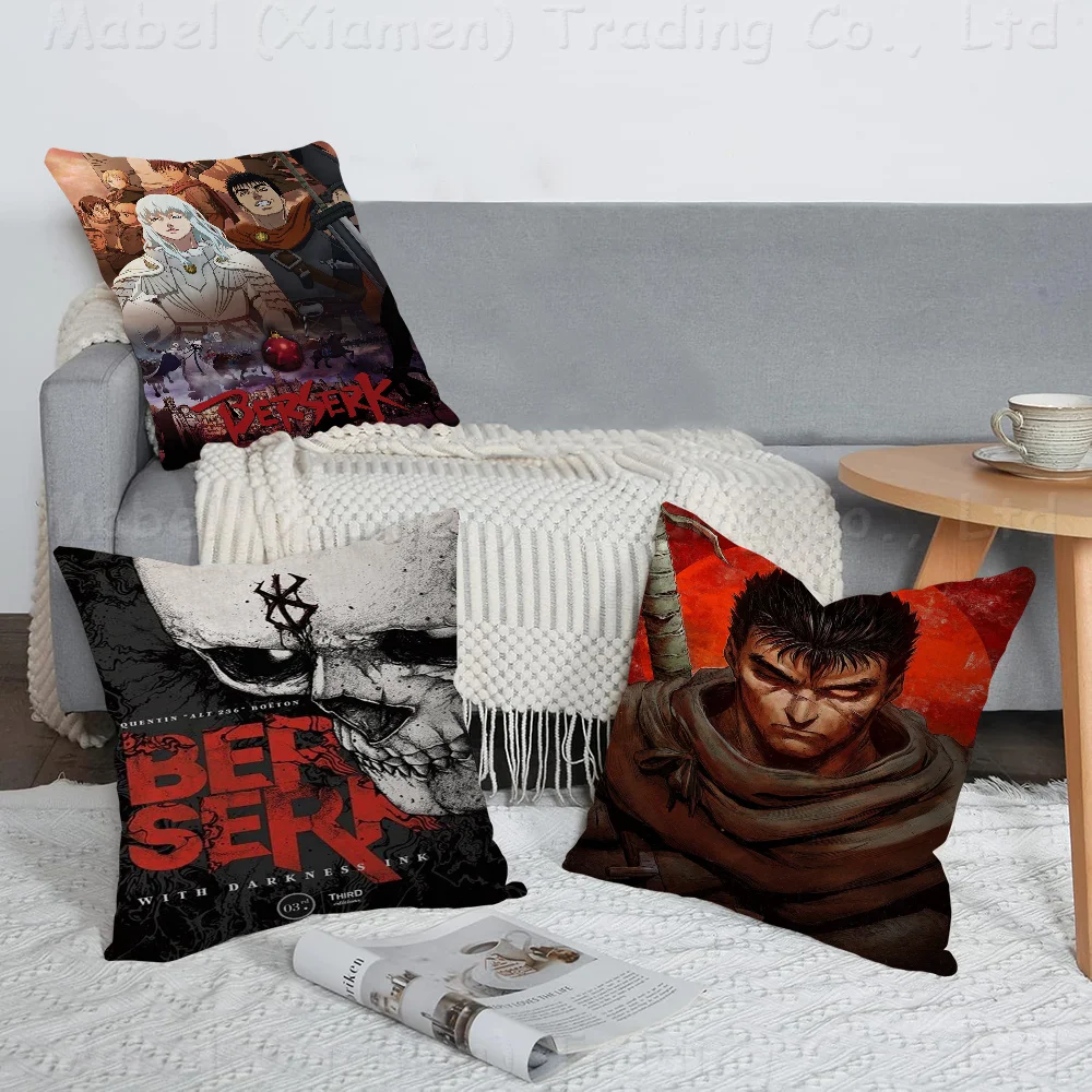 Anime Berserk Pillow Anime Pillow Sofa Bed Head Pillow Cover Cushion Cover 45x45 Cm Fashion