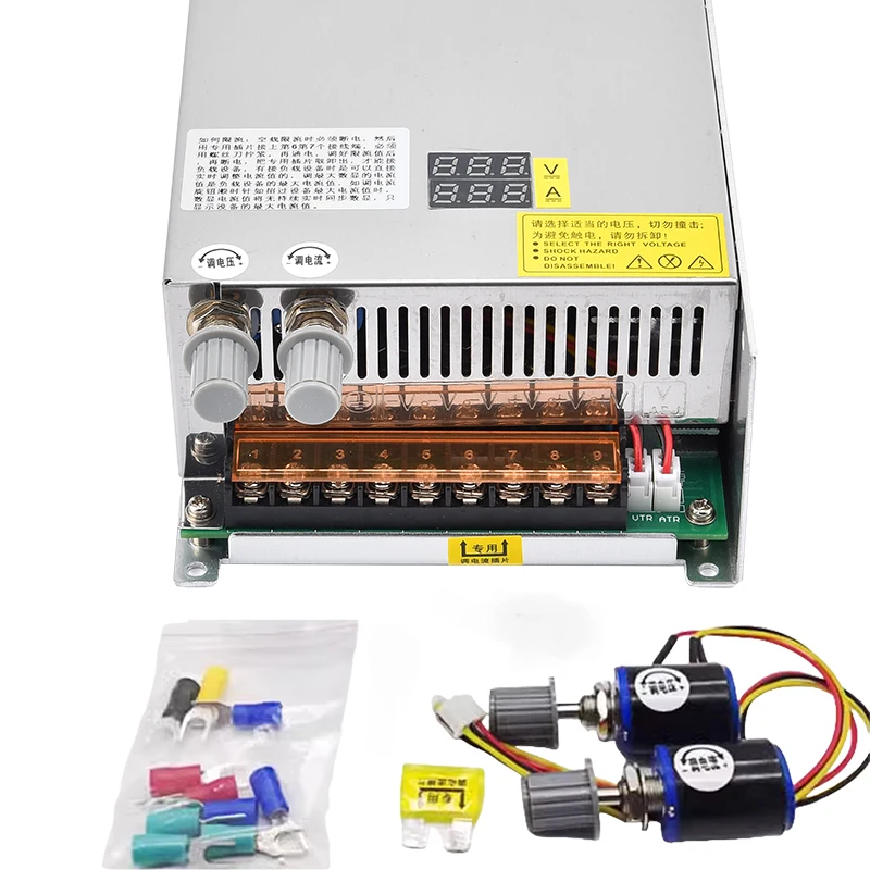 1000W DC Adjustable Switching Power Supply 0-12V 24V 36V 48V 60V 80V 120V 160V 220V SMPS Digital Display LED Driver S-1000