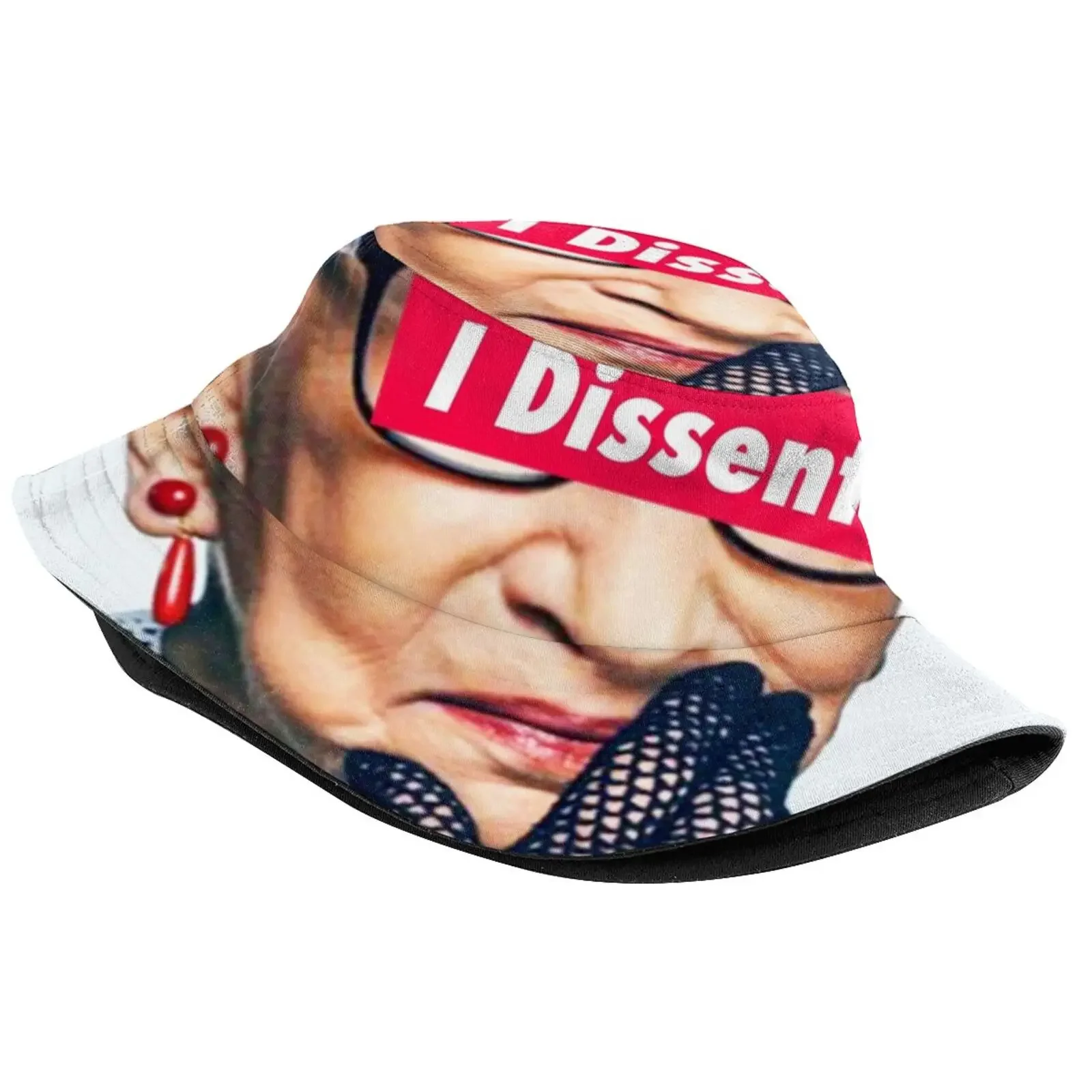 Rbg - I Dissent Sun Cap Fisherman Hat Bucket Hats Rbg Ruth Bader Ginsburg I Dissent Feminist Feminism