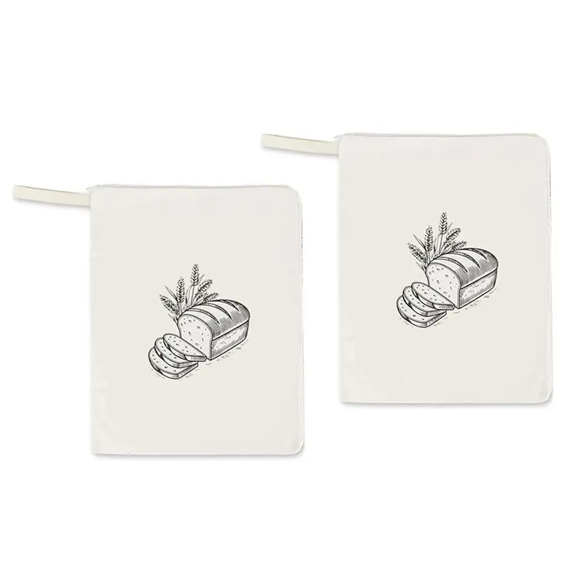 EYFL-Reusable For Homemade Sourdough Bread Bags- Beeswax Material 2-Pack, Freezer Storage-Friendly, Natural Organic Bee Design