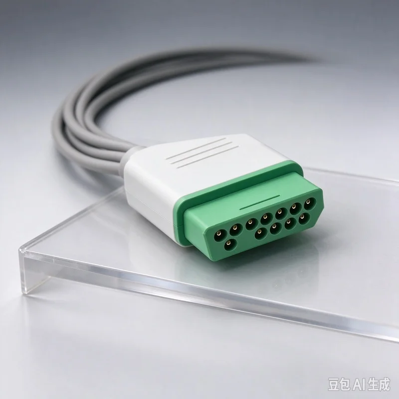 Cable for Nihon Kohden BR-906P 903 BSM-2353 3 Lead ECG Wire