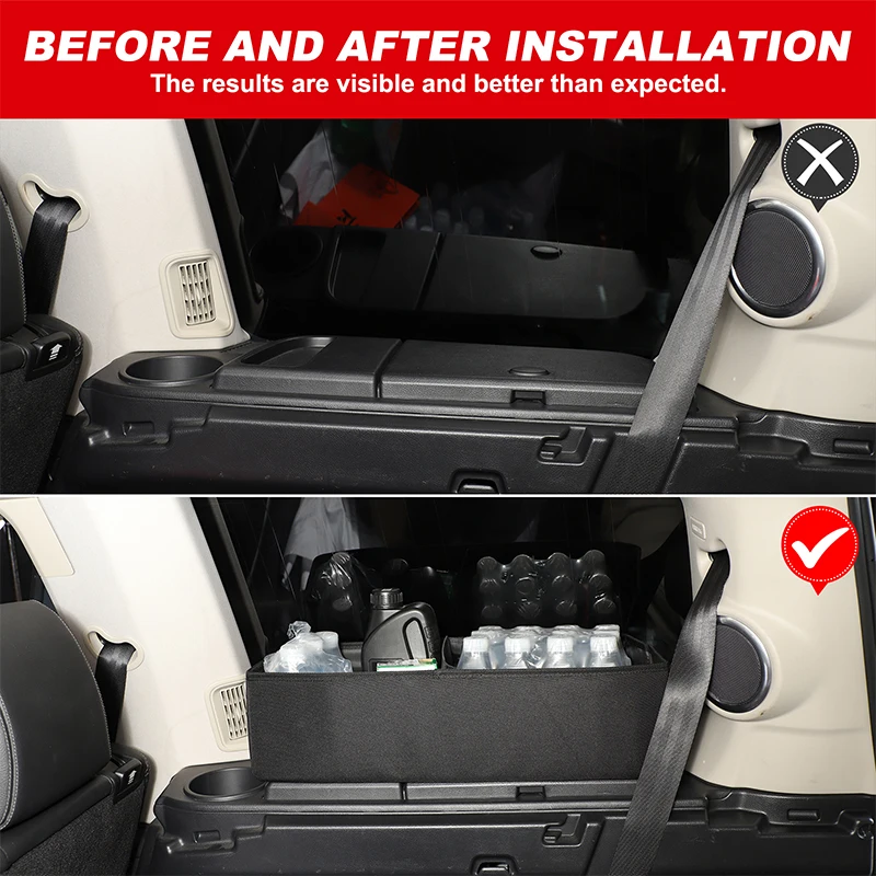 

1 шт. ткань Оксфорд, черная для Land Rover Discovery 4 LR4 2010-2016, нижний ящик для хранения багажника автомобиля, аксессуары для модификации интерьера