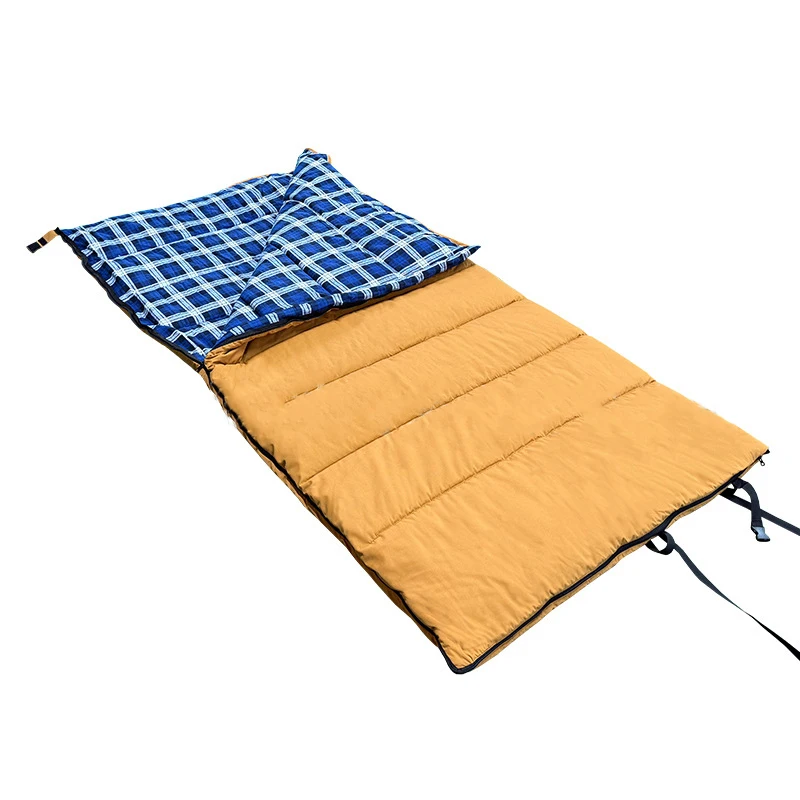 

Ultralight 290T Polyester Pongee Lining Portable Outdoor Camping Envelope Sleeping Bag 4 Season Microfiber