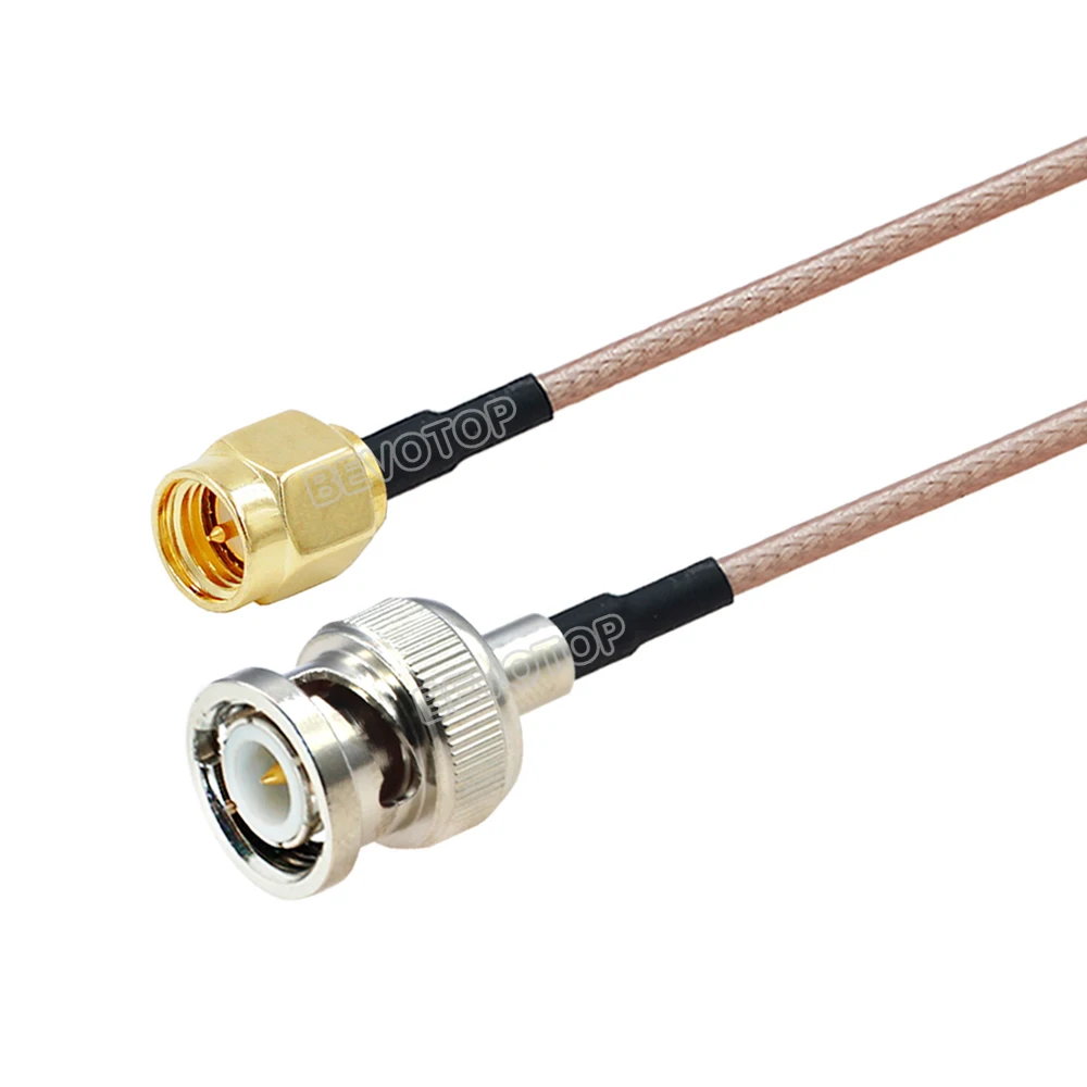 1PCS RG316 50 Ohm Pigtail SMA Male Plug to BNC Male Plug Connector RG-316 RF Coax Extension Cable Coaxial Jumper Cord