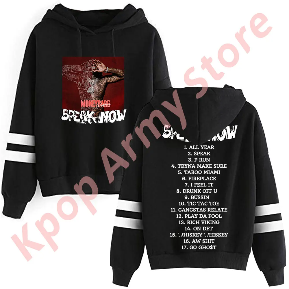 Moneybagg Yo Speak Now Album Merch Hoodies New Logo Sweatshirts Women Men Fashion Casual Long Sleeve Pullovers