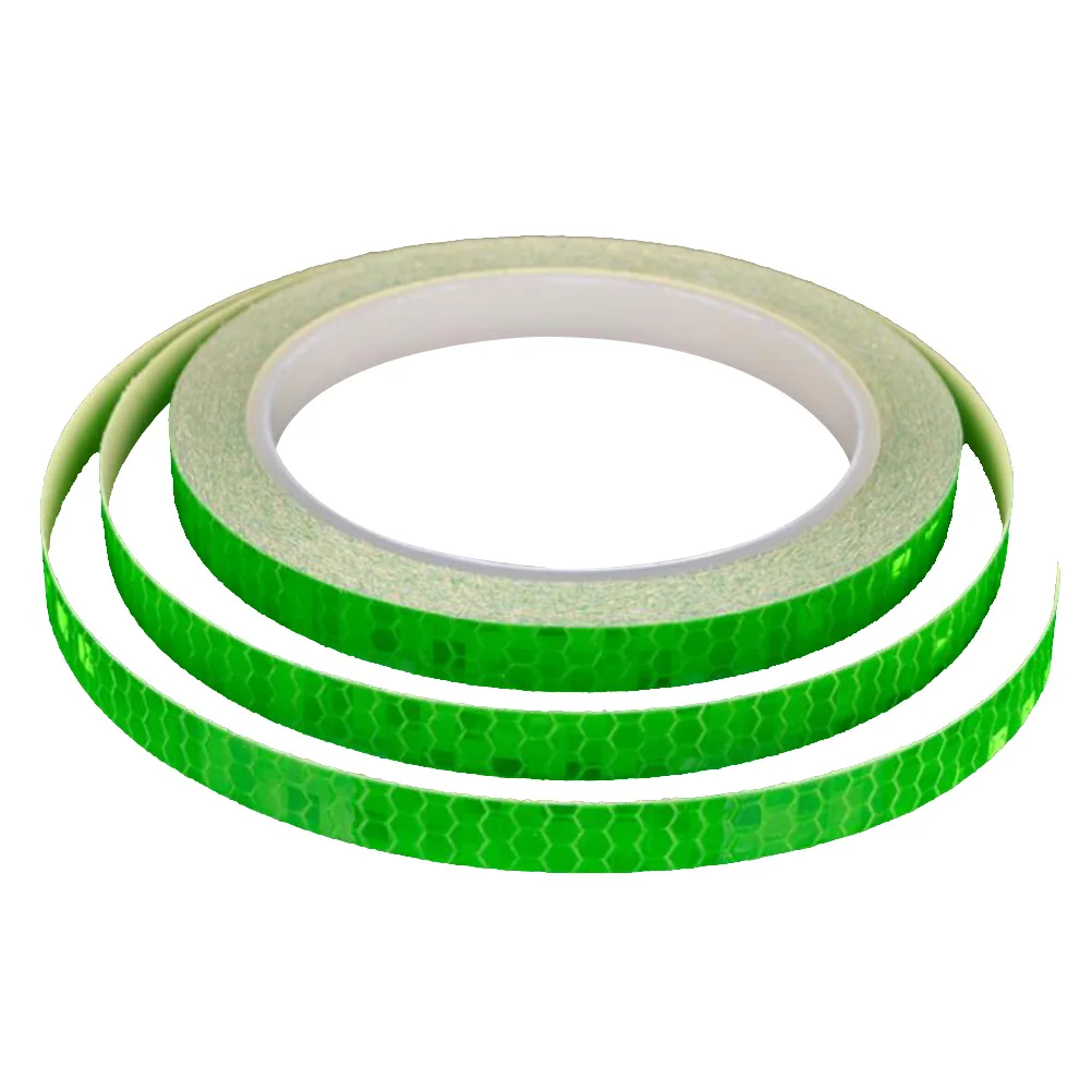 

Bicycle Reflective Stickers Bike Rim Safety Decal Luminous Cycling Gear Outdoor Night Fluorescent Motorcycle Wheel Rims