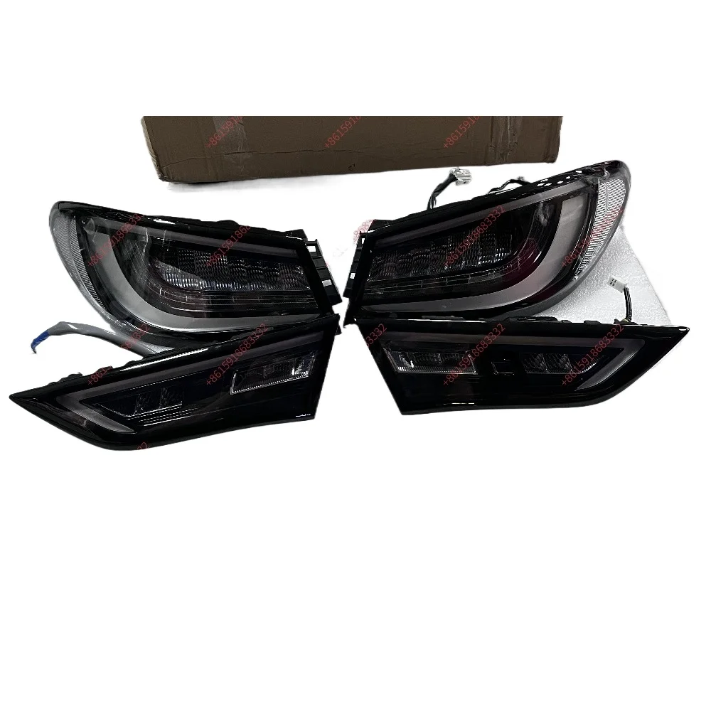 A Set Black Taillights For Infiniti Q60 LED Taillights Brake Lights Turn Signals Venom Series Modified Taillights