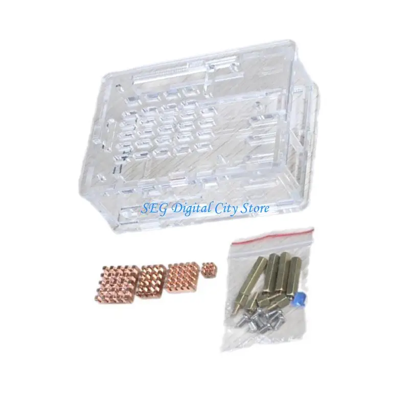 

U75B for RPI 5 Single Board Computer Cooling Enclosure Box Support Official Fan