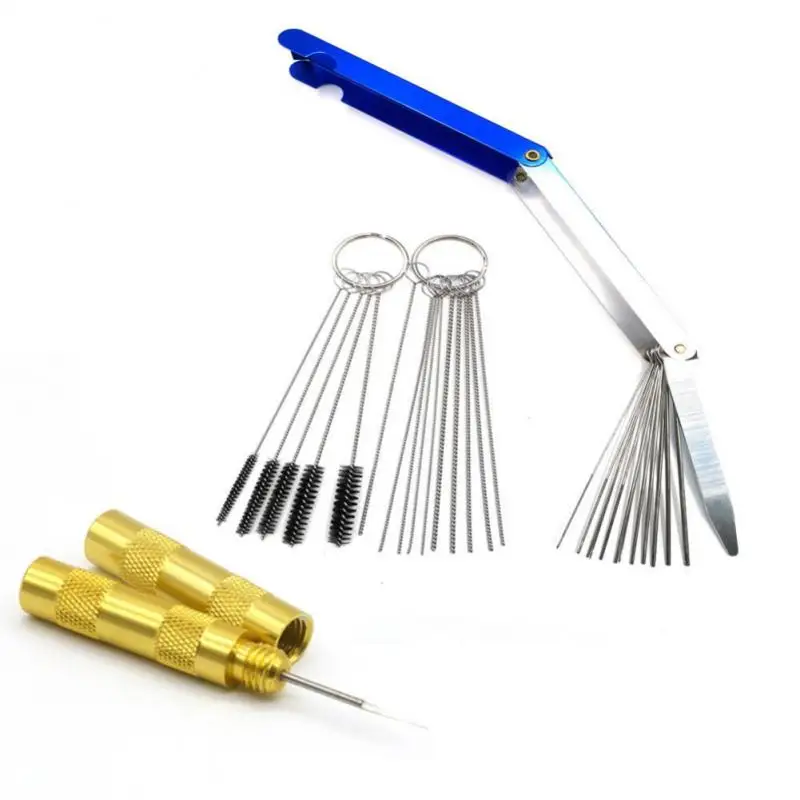 Carburetor Cleaning Brush Dirt Remove Cleaning Needles Brushes Cleaner Tools For Automobile Motorcycle ATV Welder Carb Chainsaw