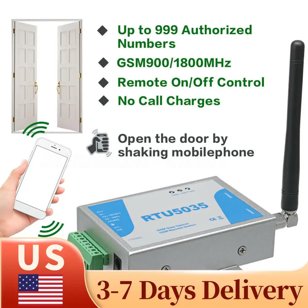 

RTU5035 GSM-реле для открывания ворот 900/1800 МГц, управление через приложение, беспроводное дистанционное управление, контроль доступа к дверям, длинная антенна
