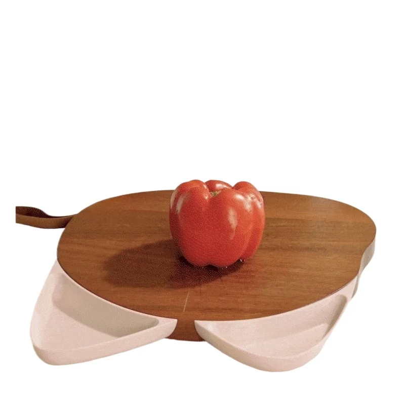 Cat Ear Ebony Cutting Board Household Kitchen Double Sided Cutting Bo ard