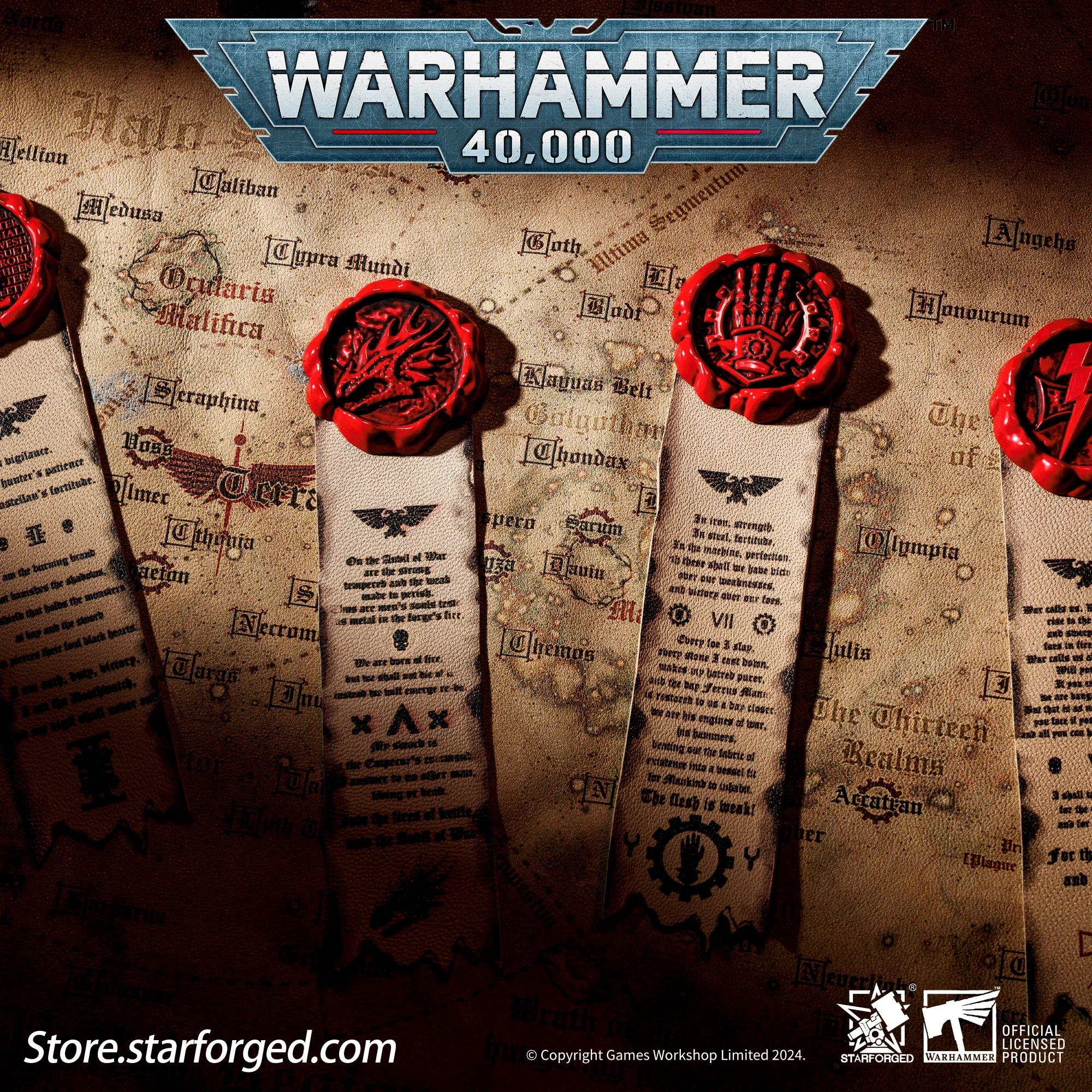 Starforged Warhammer 40K Purity SealsSalamanders & Deathwatch White Scars, набор 2024 года