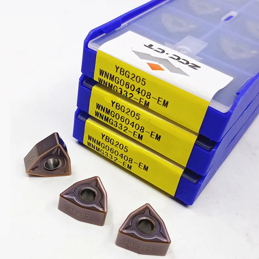 WNMG060404-EM YBG202/WNMG060408-EM YBG202/WNMG060404-EM YBG205/WNMG060408-EM YBG205 ZCC.CT CNC carbide turning inserts 10PCS/BOX