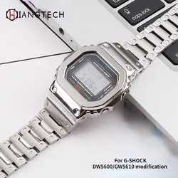 Watch accessories for GSHOCK small square modified DW5600/GW5610/GWB5600 bezel stainless steel case strap dw-5600 ベルト dw5600 ベゼル