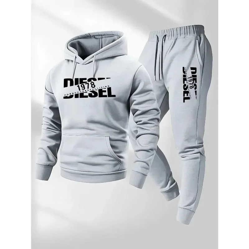 

2026 Popular Autumn and Winter New Hooded Sportswear Sportswear Fashion Hooded Sportswear Casual Sportswear and Pants Two in One