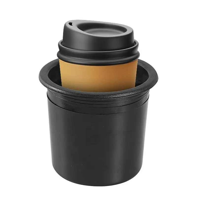 Recessed Cup Holder Recessed Insert Auto Cup Holder Black Anti-Slip Drink Can Water Bottle Organizer Modified Accessories For