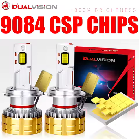 Dualvision K5C H7 LED Headlights Canbus H1 H4 H11 9012 HIR2 H8 H9 9005 9006 HB3 HB4 30PCS 9084 CSP Car Lights 6000K 12V Fog Lamp
