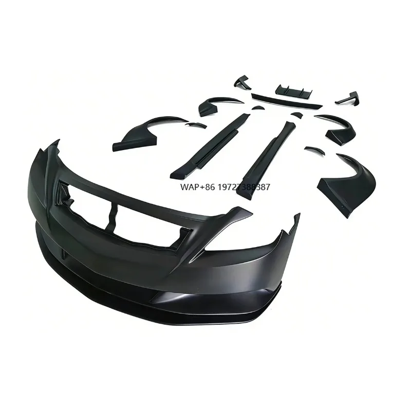 

LB Style Glass Fiber Bodykit for G37 2008-2013 Coupe Front Bumper Rear Diffuser Side Skirt Fender Flares Car Body Kit