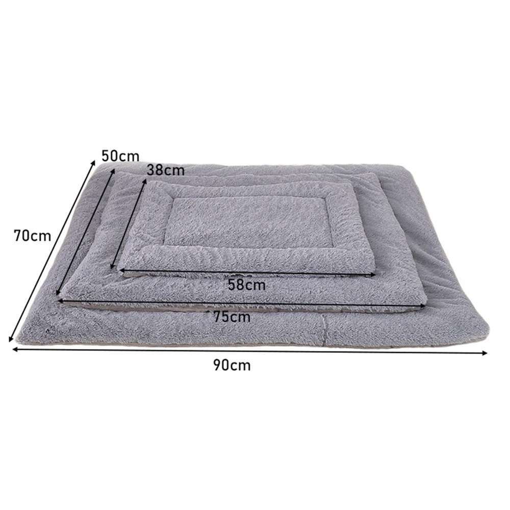Flannel Thickened Double-sided Pet Soft Fleece Pad Blanket Mat for Puppy Dog Cat Sofa Cushion Home Rug Keep Warm Sleeping Mat 3