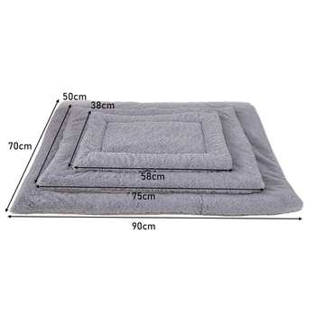 Flannel Thickened Double-sided Pet Soft Fleece Pad Blanket Mat for Puppy Dog Cat Sofa Cushion Home Rug Keep Warm Sleeping Mat 3
