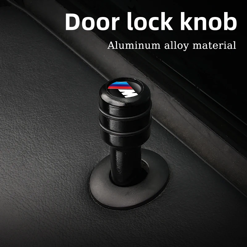 2/4Pcs Car Aluminum Alloy Door Lock Pins Rods Knobs For BMW X1 X3 X5 X4 X6 G30 G20 E46 E90 E60 F10 F30 F20 F40 E39 E36 E87 E70