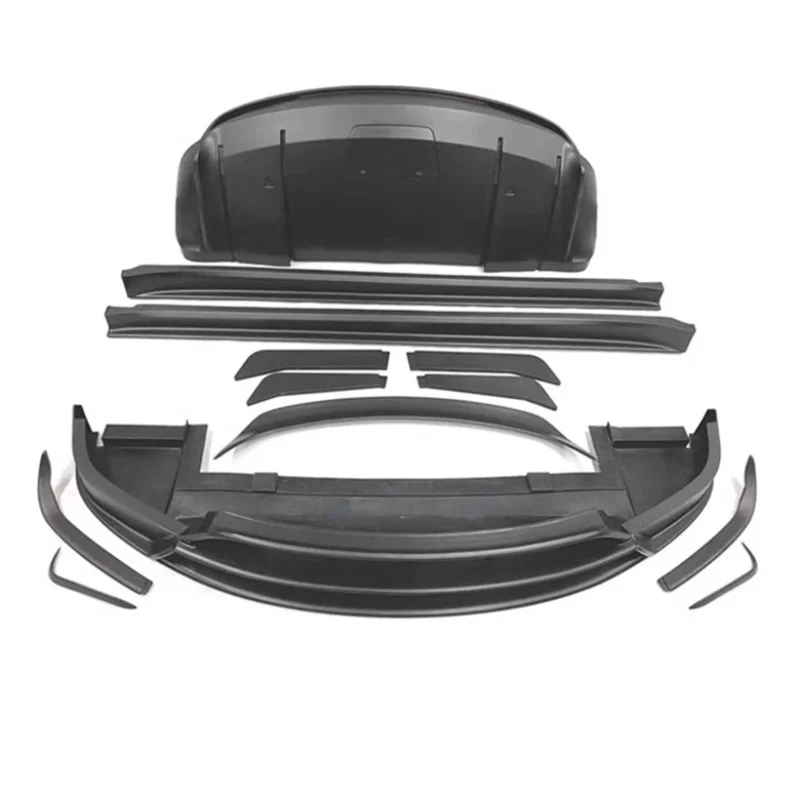 Body Kits Carbon Fiber For Tesla Model X 2017-2021 Front Bumper Lip Rear Lip Side Skirt Spoiler Car Accessories