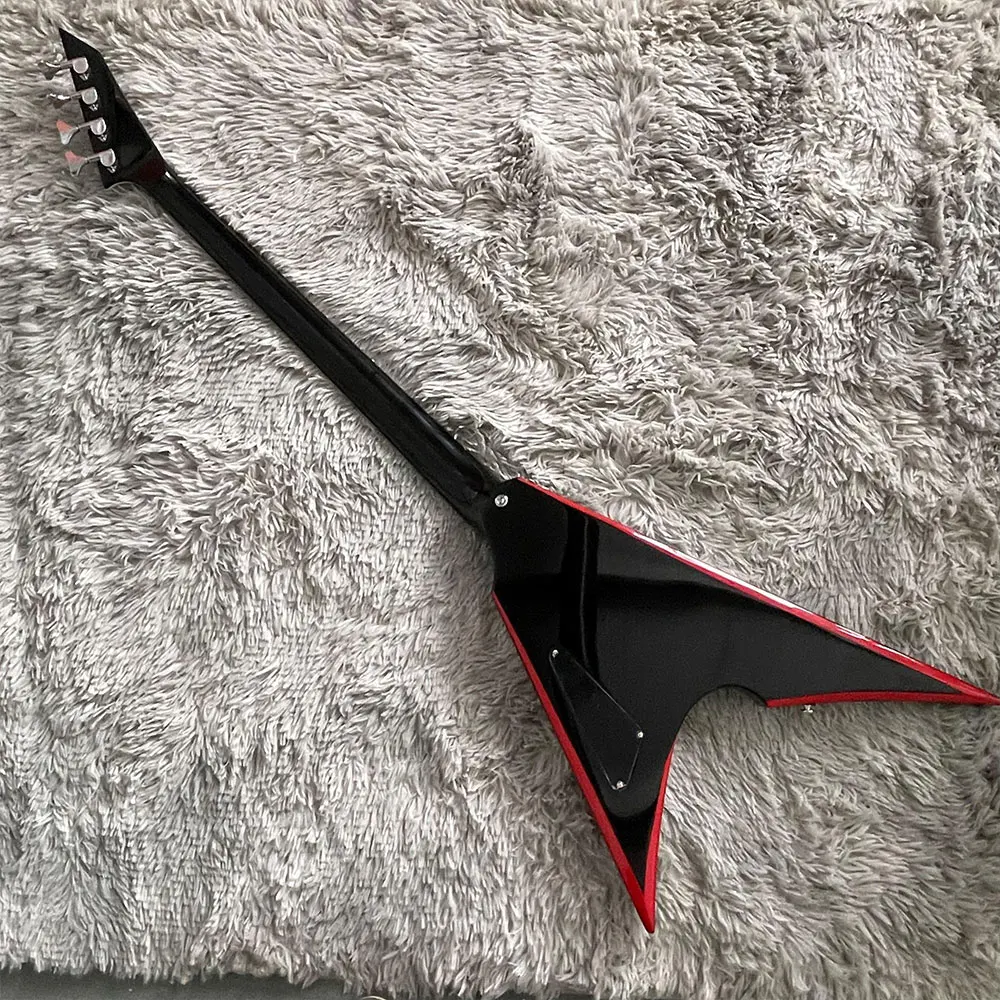 High Quality 4 Strings Swallow Tail Arrow V Electric Bass Guitar 2S Pickups Special Solid Body Rosewood Fingerboard US Shipping