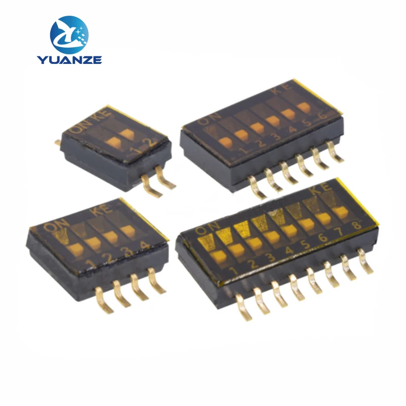 5PCS Patch dip switch Spacing 1.27MM Dip switch 1 2 3 4 5 6 7 8 9 10PIN quick switch SMD switch 2PIN 4PIN 6PIN 8PIN 10PIN 16PIN