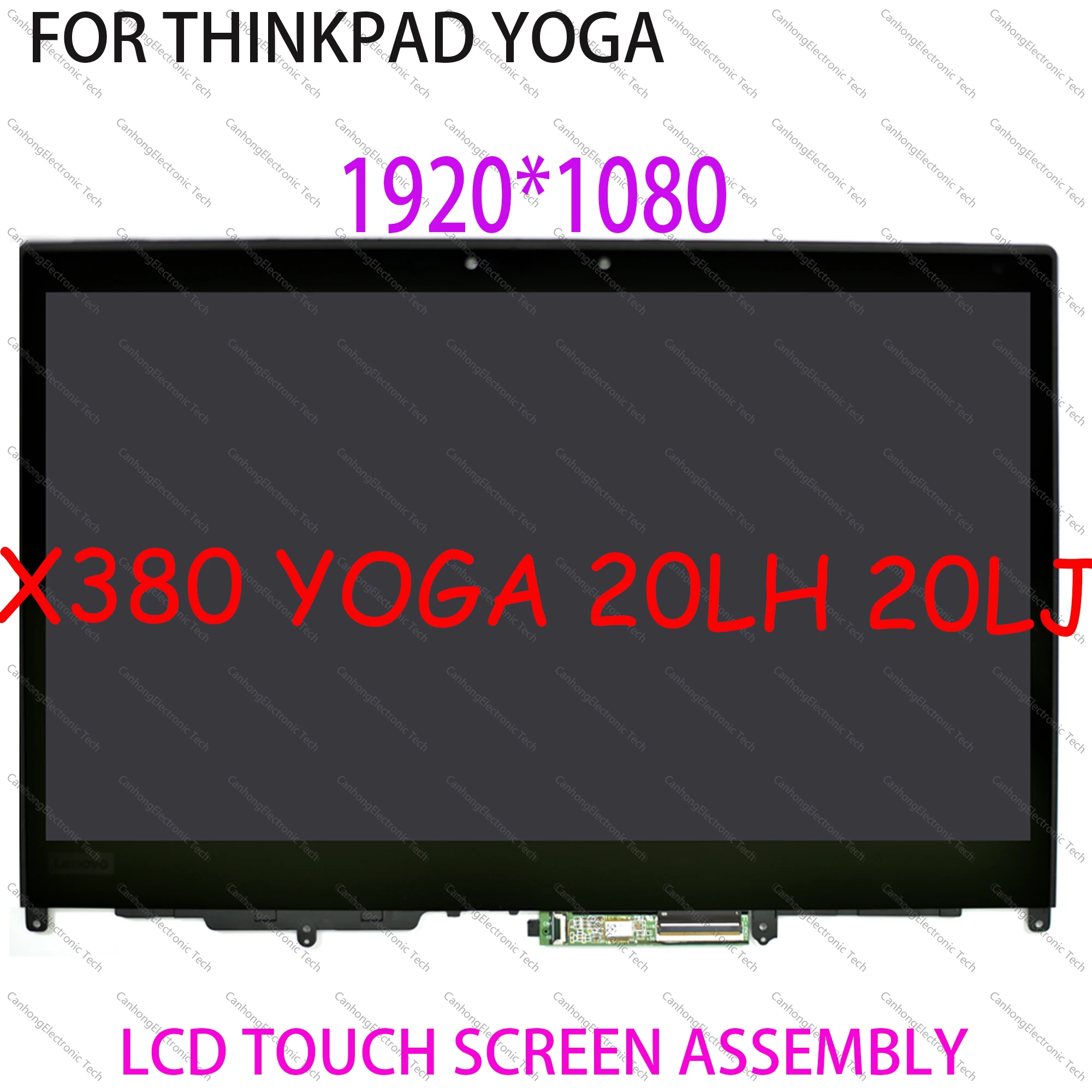 

Original 13.3'' FHD LP133WF4-SPA5 M133NWF R3 LCD Display Touch Screen Digitizer Complete Replace For Lenovo Thinkpad X380 Yoga