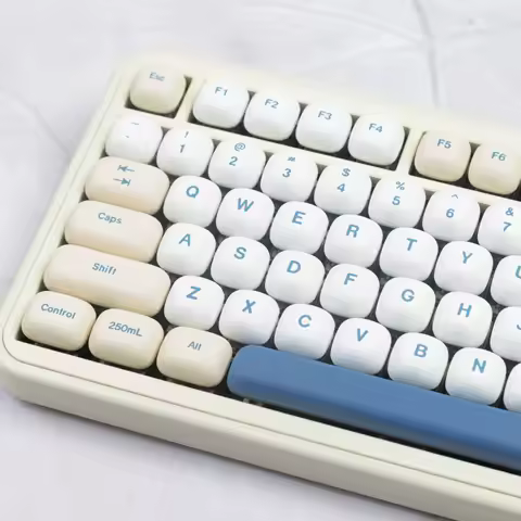 XDA Cherry OEM MOG Soy Milk Keycap PBT Keycaps For Cherry Mx Switch Gaming Mechanical Keyboard 68 75 82 98 104 Layout Custom