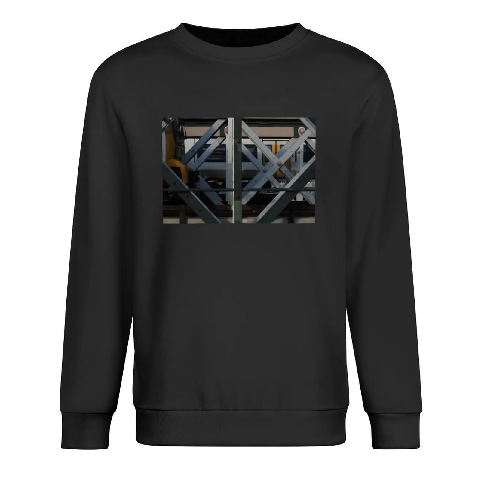 

Geometric Trains Pullover men's coat men clothes autumn mens clothes oversize sweatshirt
