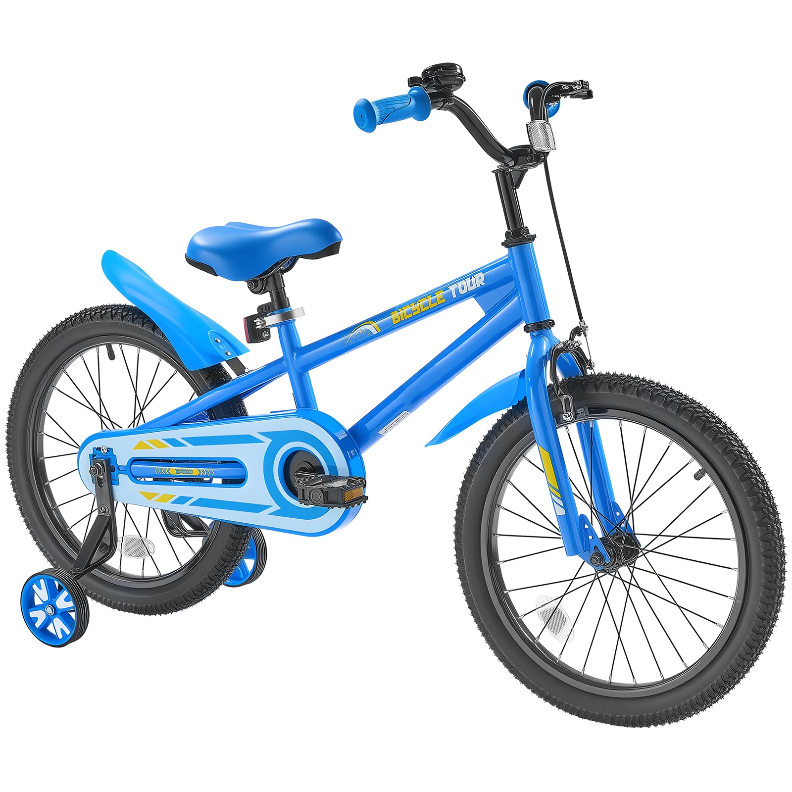 AliExpress SucceBuy 14/16/18in Kids Bike BMX Style Children Bicycle with Training Wheels Toddler Bike for Boys & Girls Learning to Ride