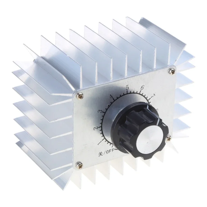 Lightweight Fan Speed Controller Metal Speed Control Efficient Power Regulator 220V 5000W Simple Installation for DIY