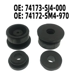 4pcs Car Lower Upper Radiator Rubber Mount Bushing Grommets For Honda For Accord For Civic 74172-SM4-970 74173-SJ4-000 Accessory